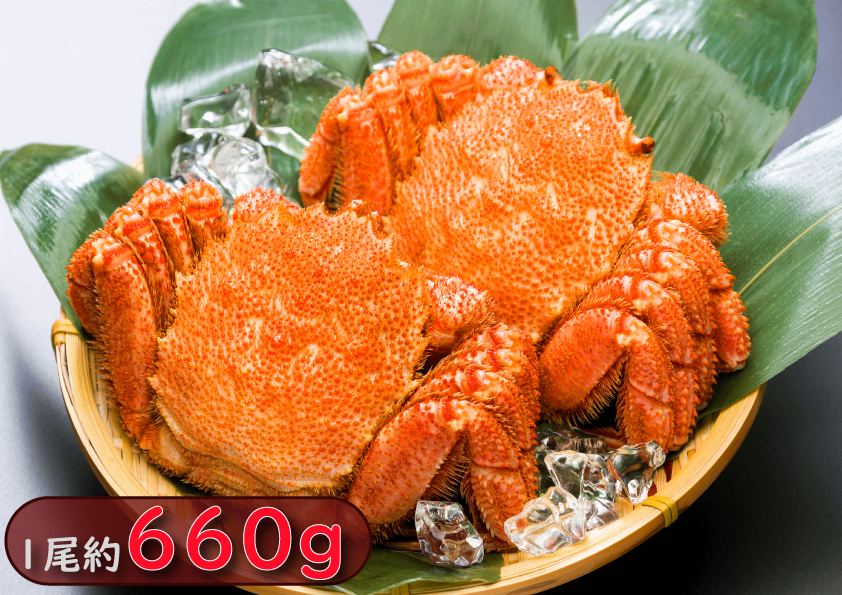 【送料込】冷凍ボイル毛蟹 約660g×2尾